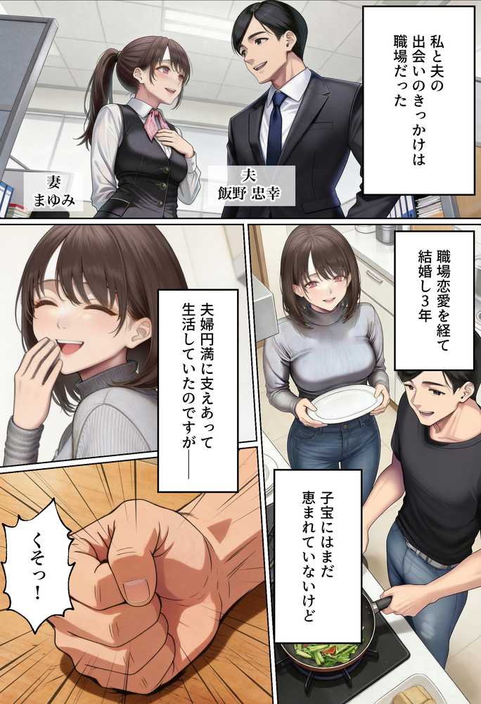 【NTR】「下着モデルのはずだったのに…」〜人妻は旦那の上司に快楽堕ちする〜 by 人妻専科 (p2)